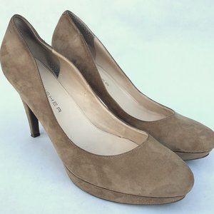 Marc Fisher Light Brown Suede Pumps 11 M
